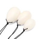 3Pcs Comfortable Set Massage Natural White Jade Eggs  Exercise Ball