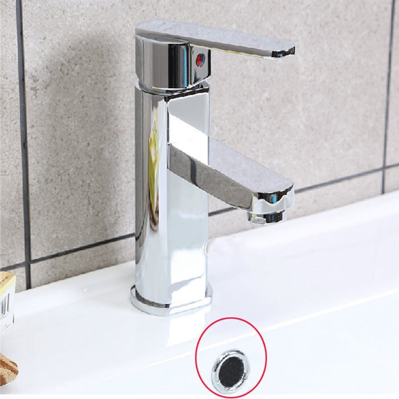 Sink Round Ring Overflow Spare Cover Tidy Chrome Trim Bathroom Ceramic Basin Overflow Ring