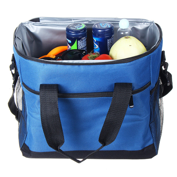 Waterproof 16L Insulated Thermal Shoulder Picnic Cooler Lunch Bag Storage Box