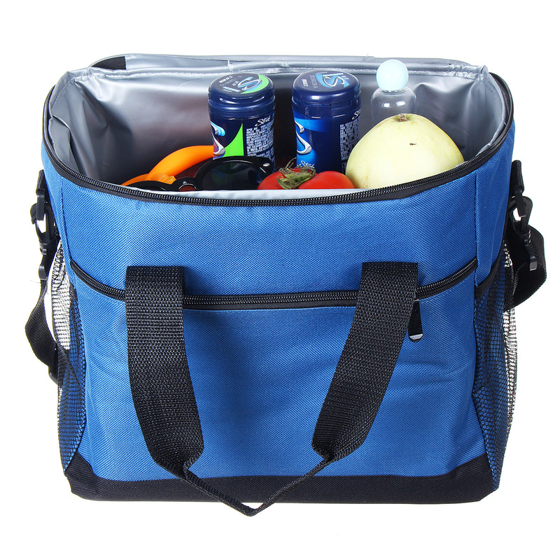 Waterproof 16L Insulated Thermal Shoulder Picnic Cooler Lunch Bag Storage Box
