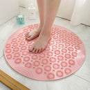 55cm Non-slip Round Bathroom Mat Safety Shower Bath Mat Plastic Manual Massage Pad Bathroom Carpet Floor Drainage Suction cup Bath Mat