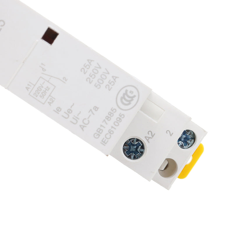 TAIXI 25A 1NO/2NO AC Contactor 24~220V 50/60HZ Din Rail Household AC Modular Contactor