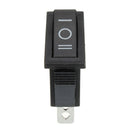 KCD3-3PD Rectangle Rocker Switch 3P3T  125C off-on II-0-I Sign Black