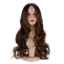 Women Wig Full Wavy Hair Extensions Heat Resistant Synthetic Grey