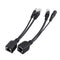6pcs  POE Adapter Cable Tape Screened POE Switch Cable POE Splitter Injector Power Supply 12V Synthesizer Separator Combiner