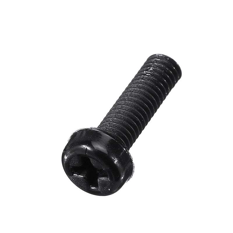 Suleve MXNP2 270Pcs White/Black M2-M5 Plastic Nylon Phillips Screw Round Head Hex Nut Assortment Kits