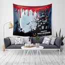 Loskii LWG6 Halloween Tapestry Pumpkin Print Hanging Tapestry Wall Art Home Decor Halloween Decorations For Home