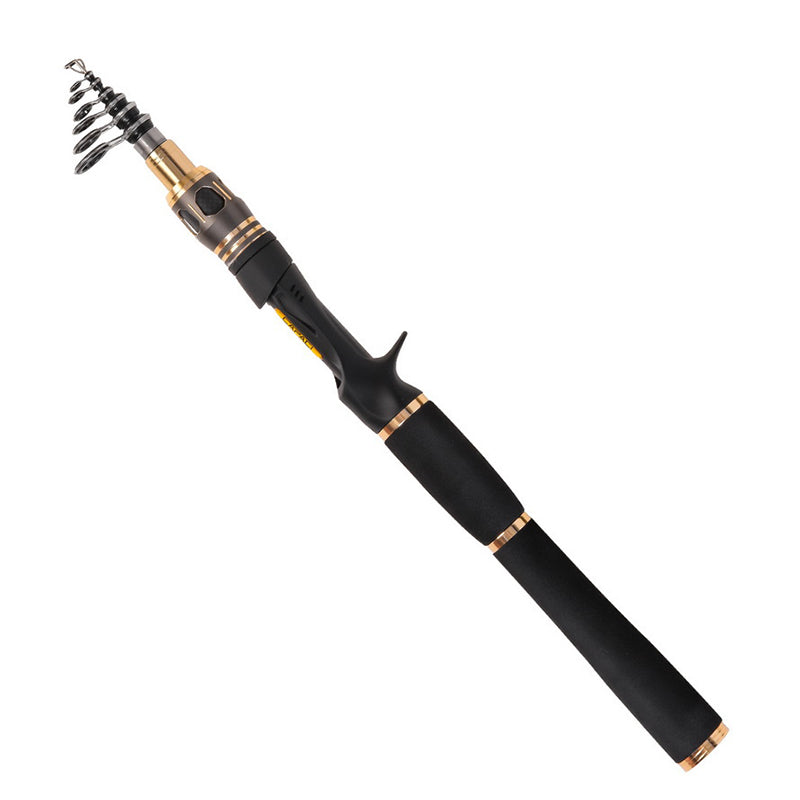 CAPACI 28082 RF Series Carbon Alloy Retractable Fishing Rod Portable Outdoor Fishing Pole Fishing Accessories-Casting 1.8M/2.1M/2.4M