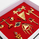 8 Pcs/ Set Anime Pendant Necklace Set Fashion Necklace Pendant Keychain DIY Jewelry Kits