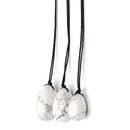 3Pcs Natural White Howlite Body Massage Stone Vaginal Muscle Tightening Kegel Exercise Egg