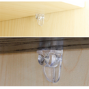 50pc 5mm Shelf Supports Pegs Studs Clear With Metal Pin Kitchen Cabinet Cupboard