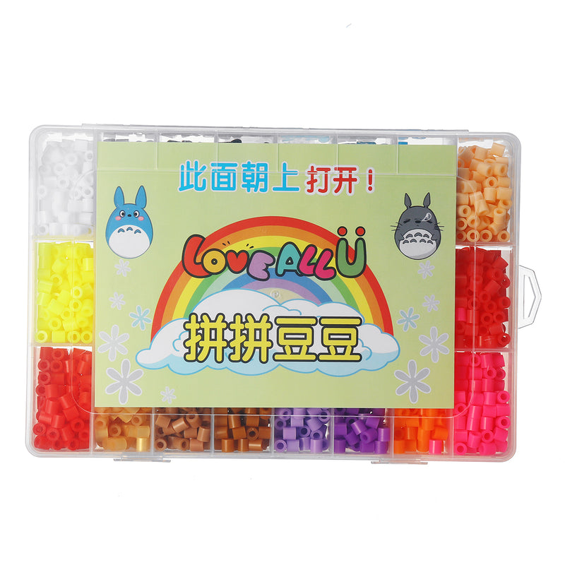 24 Colors 5mm DIY Fuse Beads Toys Kids Hama Beads Creative Intelligence Education Puzzles