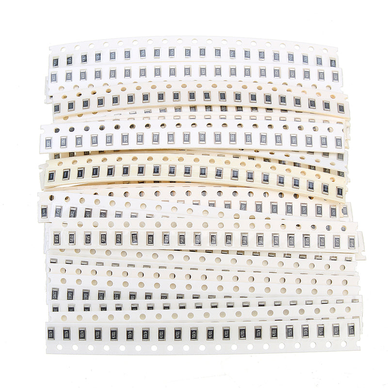1980Pcs 33 Values 20 Each 1206 SMD Resistor Kit Assorted Kit 1ohm-1M ohm 1% Sample Kit