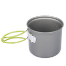 Outdoor 1-2 People Picnic Pot Set Nonstick Bowl Pot Pan Camping Cookware Set