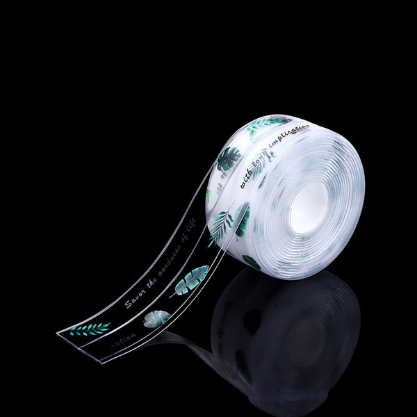 3.2M Transparent Waterproof Sealing Strip Self-adhesive Tape Mildew Proof Tape for Kitchen Bathroom Toilet Wall Corner