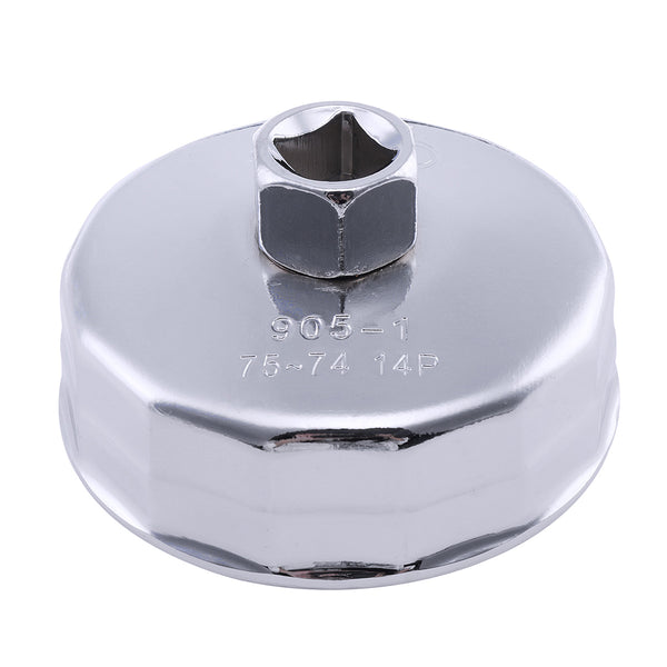74mm 14 Flutes Oil Filter Socket Wrench Cup Cap Removal Tool for Audi Toyota VW