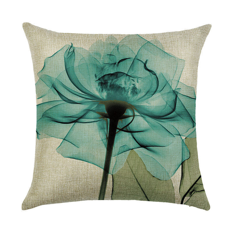 45x45cm Various Flower Style Cotton And Linen Pillowcases Decorations For Home Pillow Case