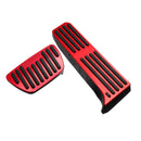 2Pcs Aluminium Alloy Car Interior Brake Accelerator Pedal Cover Trim Pad Red for Toyota Camry 8th 2018