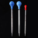 10Pcs/Lot 1/2/5/10ml Plastic Head Graduated Glass Dropper Pipette With Scale