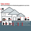 2 in 1 Carbon Monoxide & Smoke Alarm Detector CO Tester Alarm System