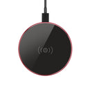 Ultra Thin Qi Wireless Charger Metal Round Pad for iPhone 8 Plus Samsung 8 Xiaomi Huawei