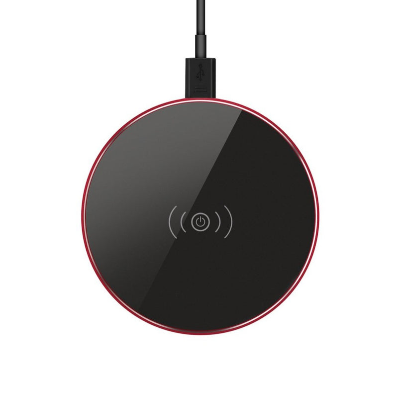 Ultra Thin Qi Wireless Charger Metal Round Pad for iPhone 8 Plus Samsung 8 Xiaomi Huawei