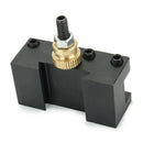 Machifit 1/4-3/8 Inch 20x25x50mm Turning and Facing Holder for Quick Change Tool Post Holder