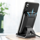 Rock 7.5W 10W Qi Wireless Fast Charge Cooling Fan Anti-slip Desktop Holder Stand for Mobile Phone