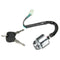 Ignition Barrel Key Switch 2 Keys 4 Pin Block Connector For ATV Mini Moto Dirt Bike Buggy