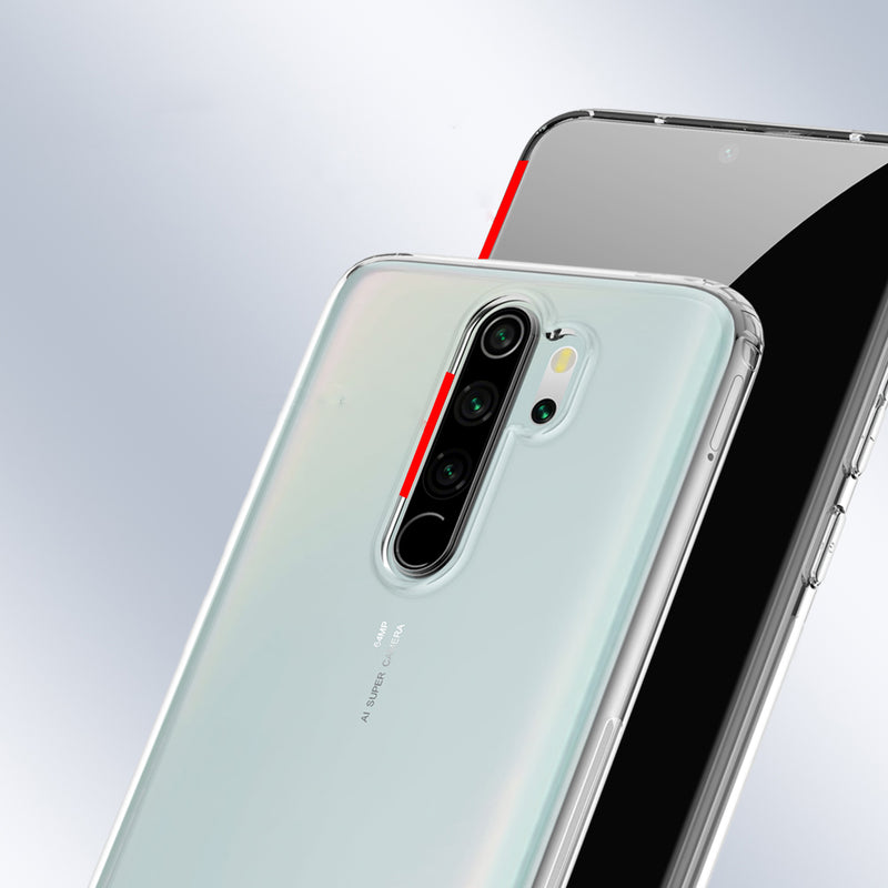 NILLKIN Crystal Clear Transparent Bumpers Shockproof Soft TPU Protective Case for Xiaomi Redmi Note 8 Pro