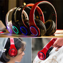 Bakeey BH3 Foldable LED Flashing Stereo bluetooth Headphone Heavy Bass AUX TF Card