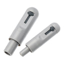 2pcs Grey Universal HVE Level Valve Strong Weak Spin Sucker Suction Handle Dental Tools