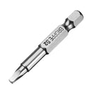 BROPPE 3Pcs 50mm S1-S3 Magnetic Square Head Screwdriver Bits 1/4 Inch Hex Shank