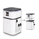 AUGIENB Universal Conversion Converter Global Charger Plug Travel Power Adapter Dual USB Ports