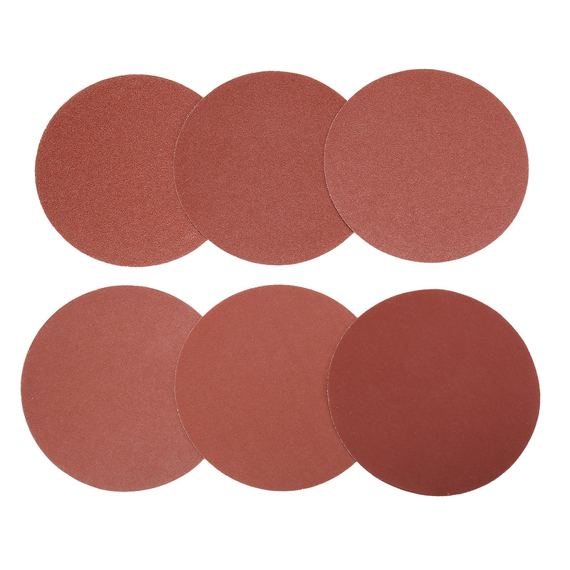 60pcs 6 Inch 80-400 Grit Sand Paper 150mm Aluminum Oxide Sanding Polishing Disc Sandpaper Abrasive Tool