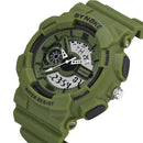 SYNOKE 9015 Double Display Movement Luminous Alarm Calendar Sports Dual Display Digital Watch Men Watch