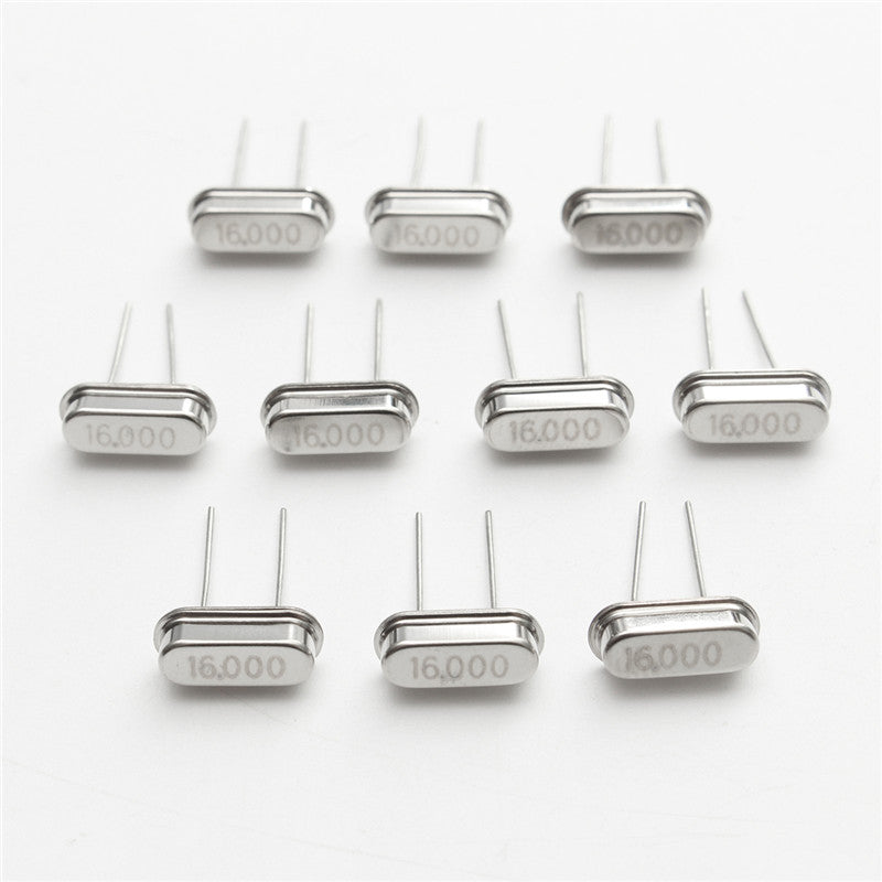 10Pcs HC-49S 16MHz 16 MHz 16M Hz 16.000M Mini Passive Resonator Quartz Crystal Oscillator
