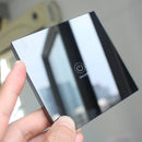 KTNNKG 1 Channel 433MHz 86 Wall Touch Remote Control Switch Wireless RF Transmitter Tempered Glass Panel