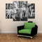 Miico Hand Painted Four Combination Decorative Paintings Double W-olves Wall Art For Home Decoration