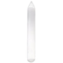 Natural Selenite Polished Manual Wand Round/Point Reiki Chakra Crystal Healing Massager 6 Inch - 7 Inch