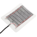 3pcs DC 5V 2.5W Black USB Heated Plate Warmer For Gloves Mouse Pad