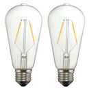 E27 LED 2W Warm White COB LED Filament Retro Edison Light Bulb AC110V AC220V