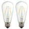 E27 LED 2W Warm White COB LED Filament Retro Edison Light Bulb AC110V AC220V