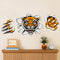 Creative Company Office Decorations Wall Stickers Domineering 3D Tiger Broken Wall 30* 90CM