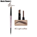 Music Flower Double Head Waterproof Eyebrow Pen Eye Brow Enhancers Makeup Tools