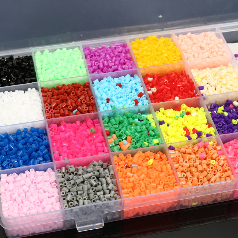 300g 2.6mm Perler Hama Beads Refill Pack 3 Pegboards Stater Kit Kids Crafts Decorations
