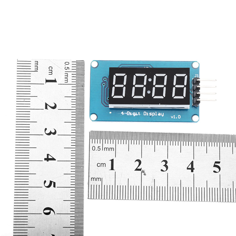 5pcs TM1637 4 Bits Digital LED Display Module 7 Segment 0.36 Inch RED Anode Tube Four Serial Driver Board For