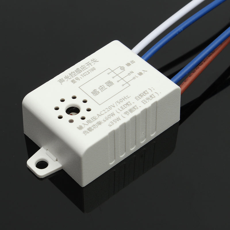 AC 220V 50Hz LED Sound Light Operated Switch Energy Sensor Voice Control Lamp Acoustic Sensor