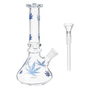 7.28" Reusable H ookah Water Pipe B ong Glass Beaker Filter Clear Shisha T obacco Straw