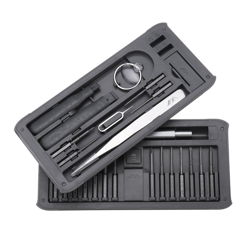 JIMI 26 IN 1 Multi-purpose Precision Screwdrivers Kit Repair Tool DIY Screw Driver Set w/ Tweezers